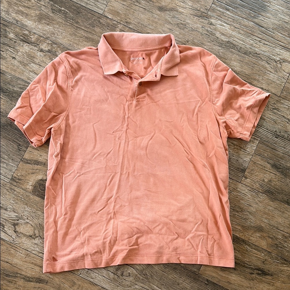 Men's Peach Polo Shirt